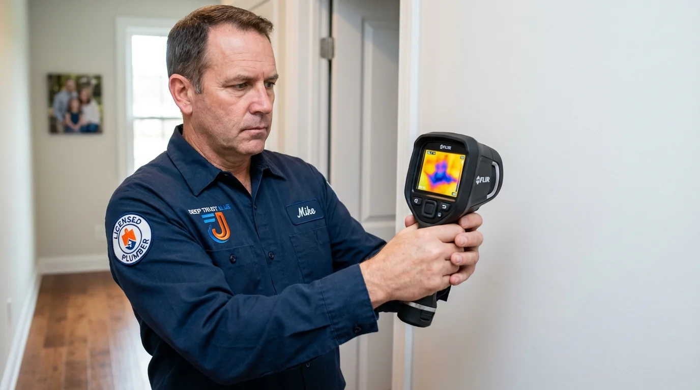 Thermal imaging leak detection by Johns Plumbing LLC in Lincolnwood